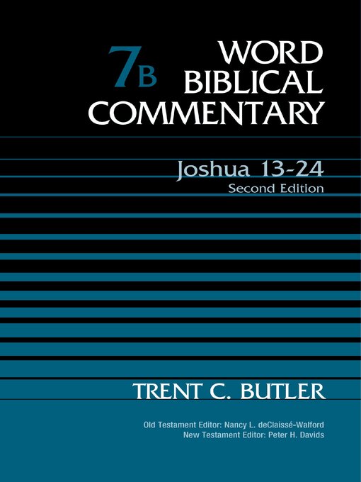 Title details for Joshua 13-24, Volume 7B by Trent C. Butler - Available